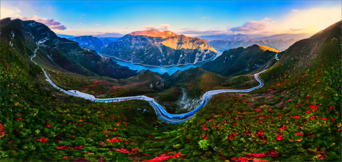 A scenic view of wushan_three_gorges