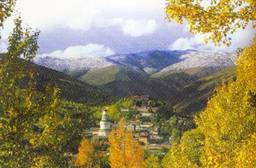 A scenic view of wutai mountain