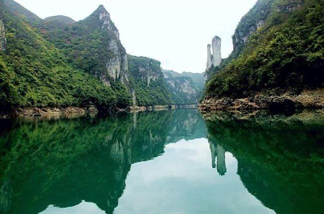 A scenic view of wuyang river