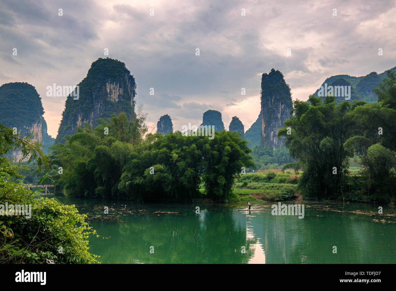 A scenic view of wuyang river