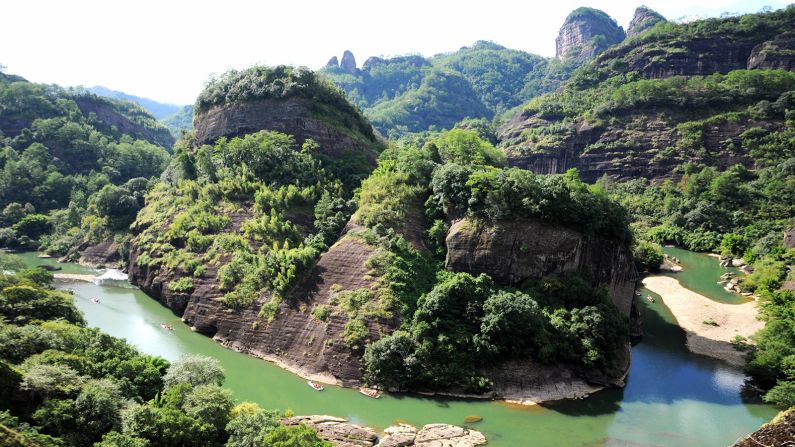 A scenic view of wuyi mountains