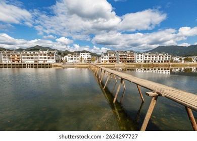 A scenic view of Wuyuan Jiangwan