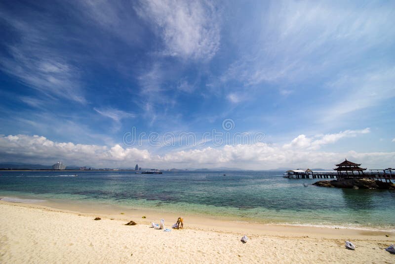 A scenic view of wuzhizhou_island