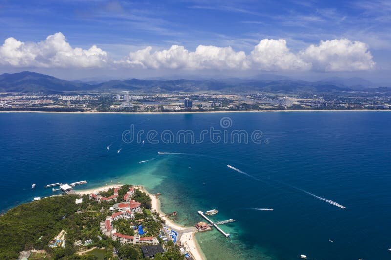 A scenic view of wuzhizhou_island