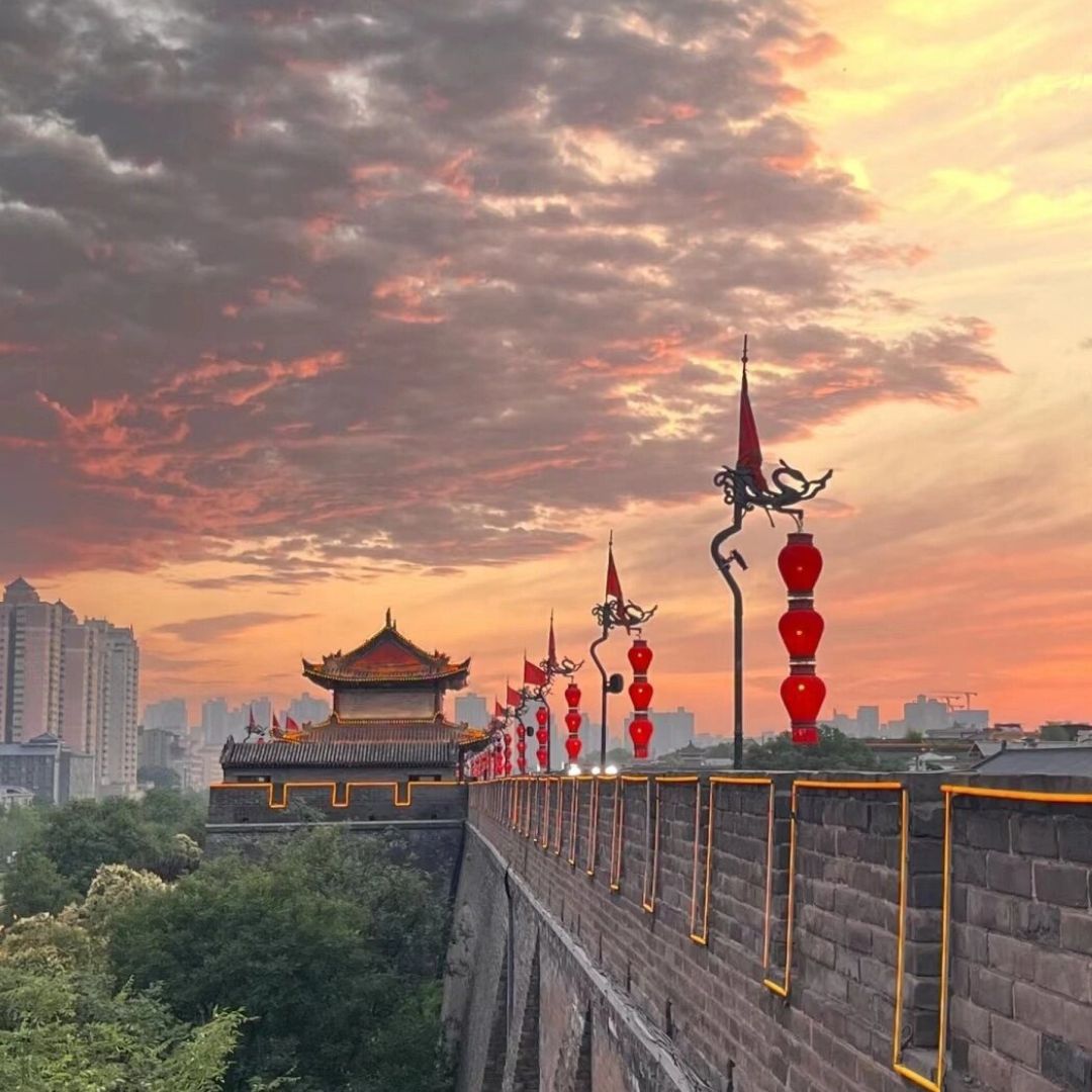 A scenic view of xian_city_wall