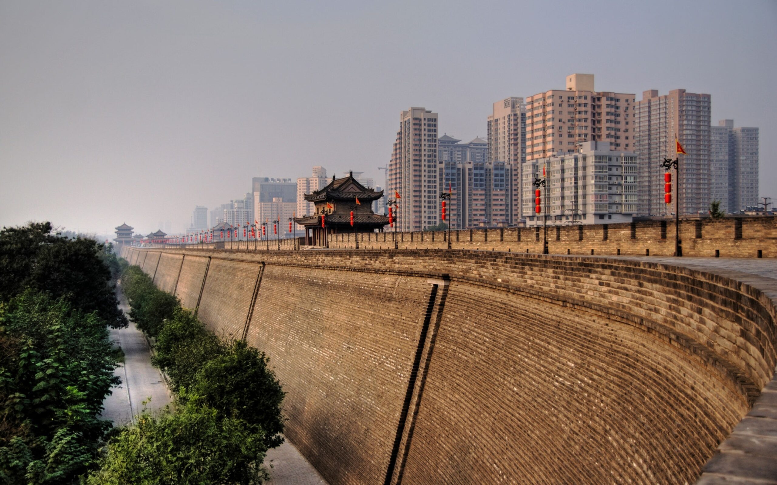 A scenic view of xian_city_wall