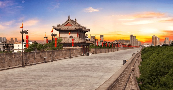 A scenic view of xian_city_wall