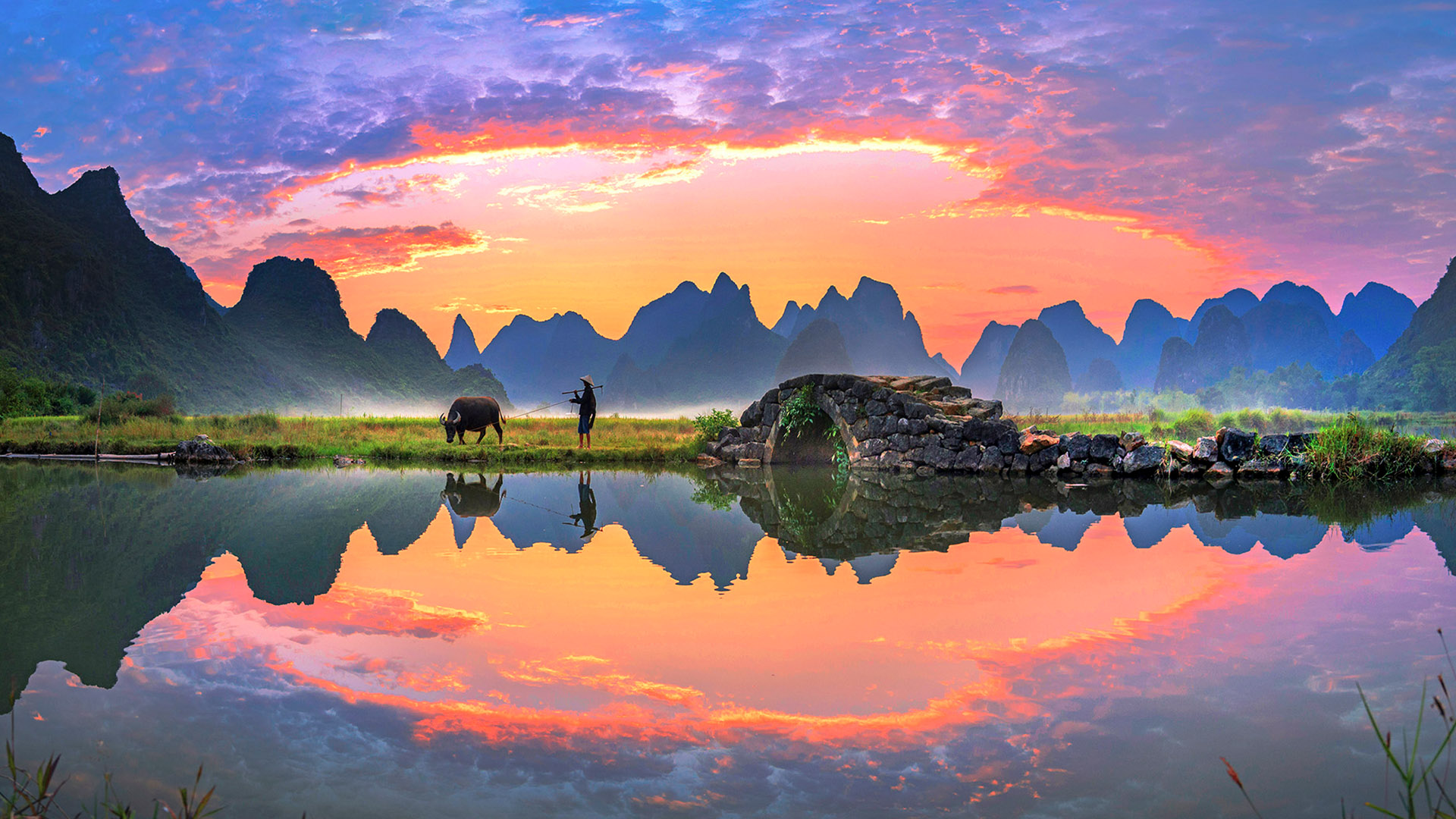 A scenic view of xianggu_shanzhuang_scenic_area