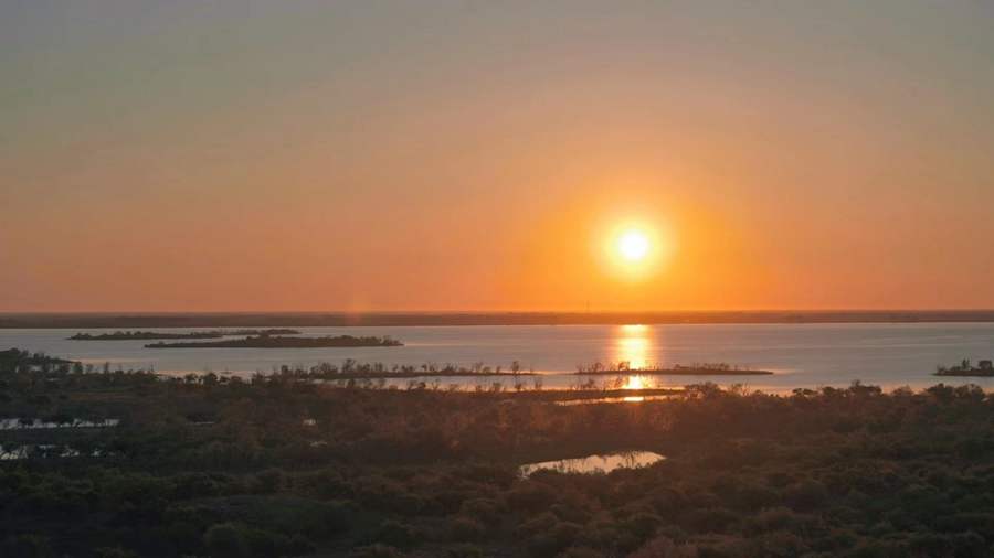 A scenic view of xianghai_national_nature_reserve