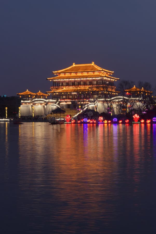 A scenic view of Xiangji Ping Ancient Buildings