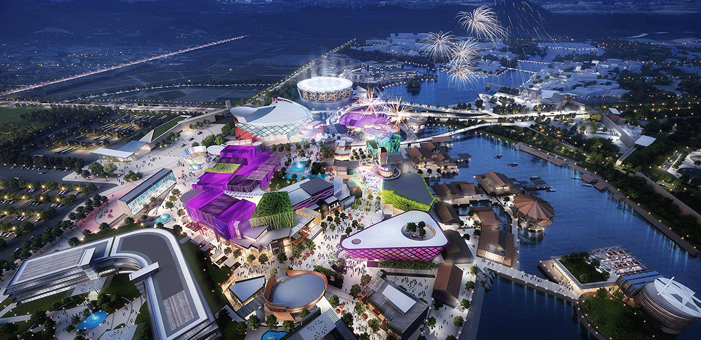 A scenic view of xiangshan film and tv city
