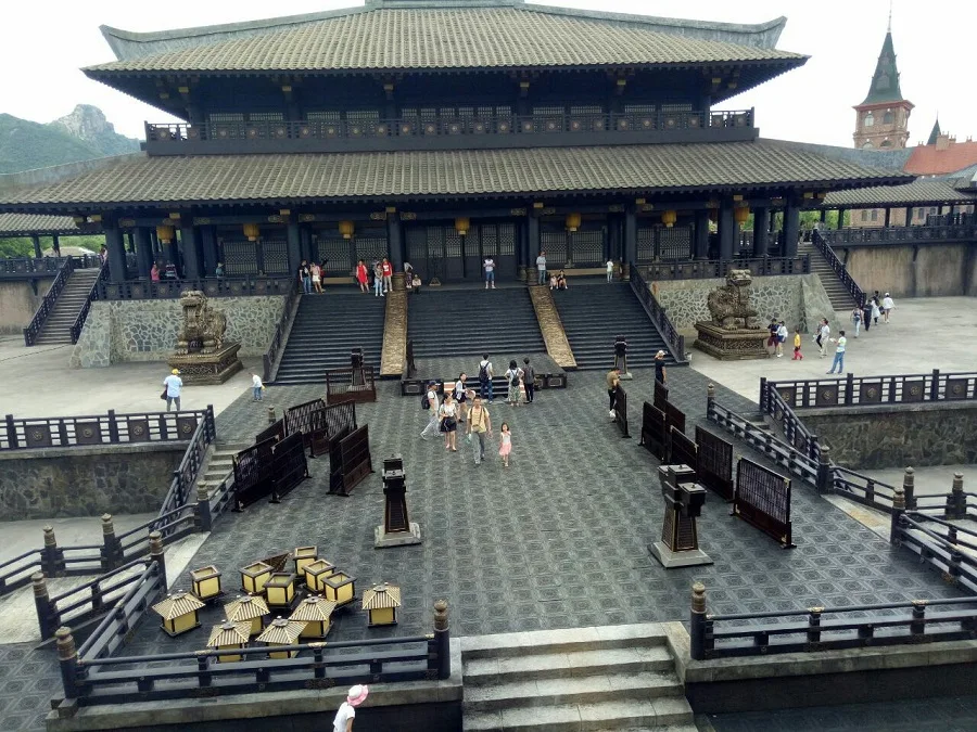 A scenic view of xiangshan film and tv city