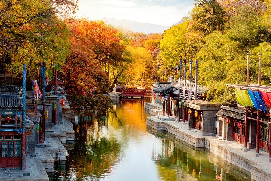 A scenic view of xiangshan park