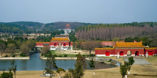 A scenic view of Xianling Mausoleum