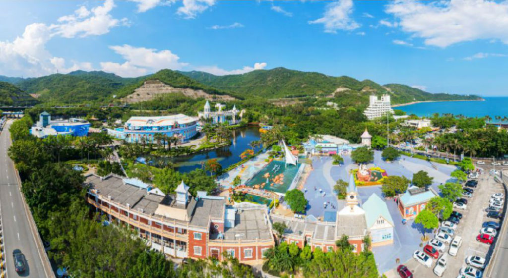 A scenic view of xiaomeisha sea world