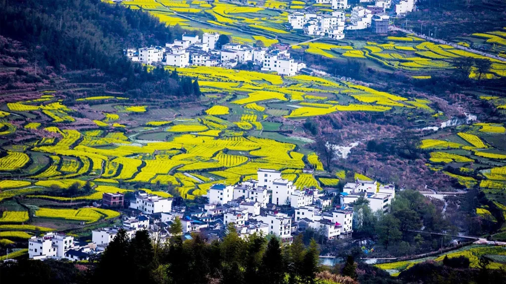 A scenic view of Xiaoqi Village