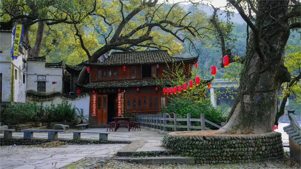 A scenic view of Xiaoqi Village