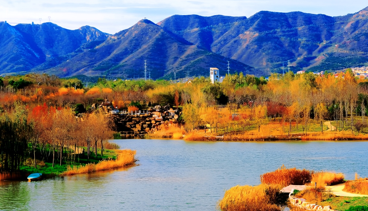A scenic view of Xibaipo Memorial