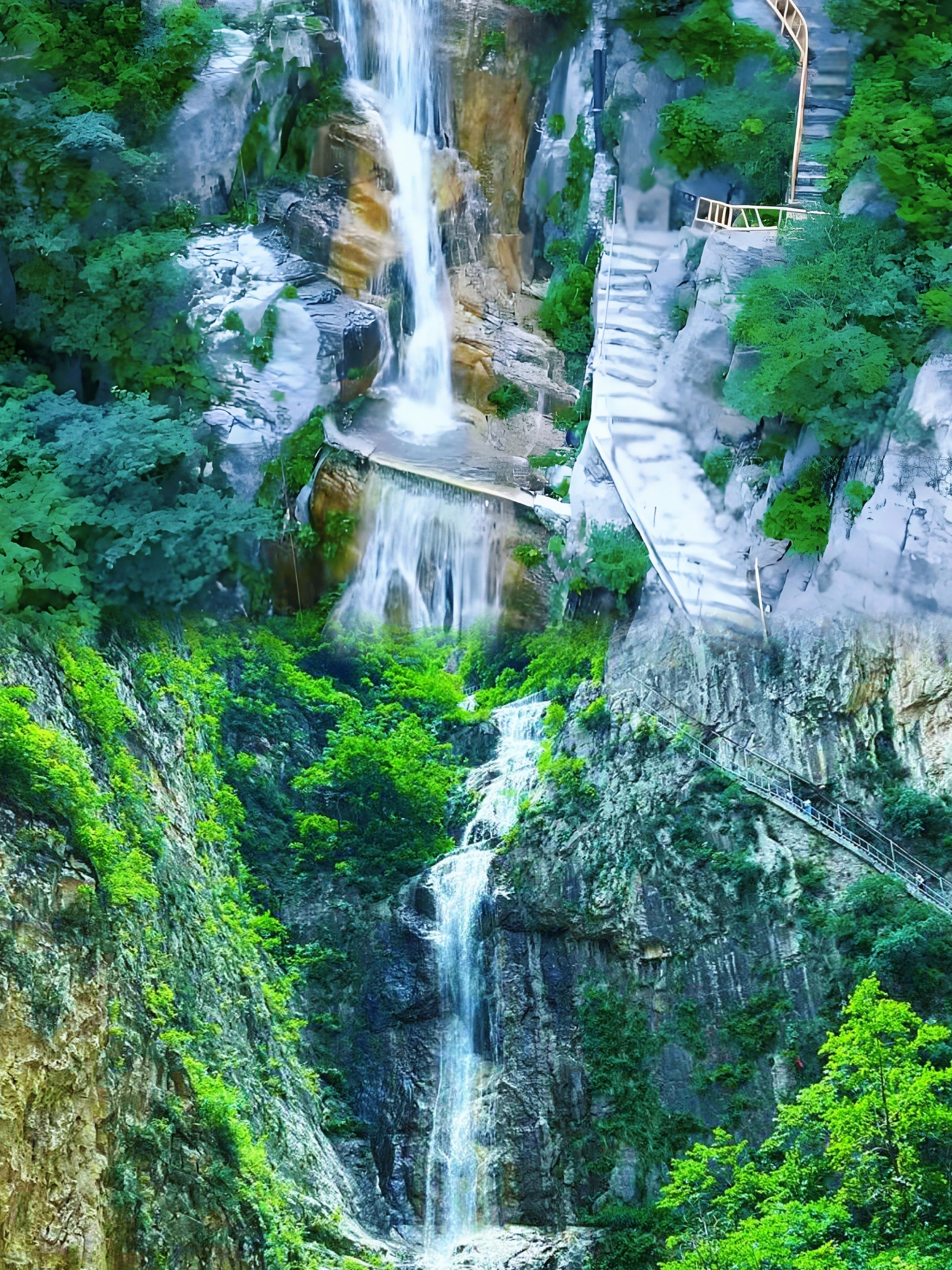 A scenic view of Xibaipo Memorial