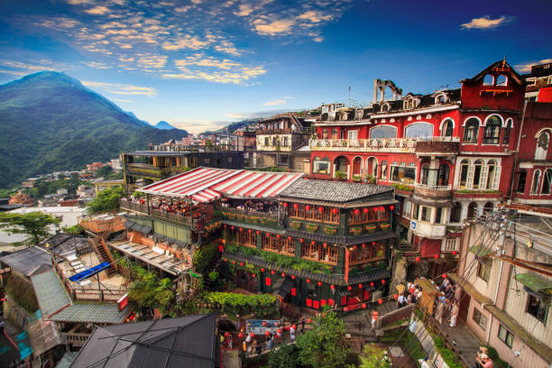 A scenic view of xifu_old_street_cultural_tourism_scenic_area