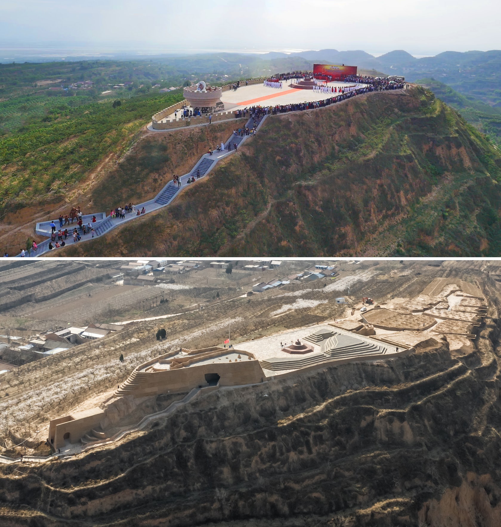A scenic view of Xihoudu Ruins
