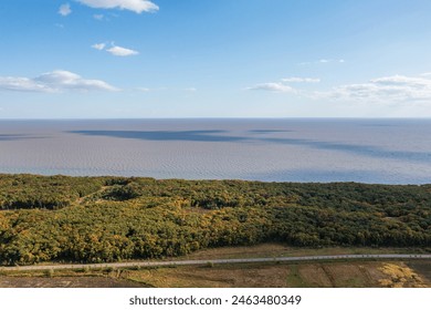 A scenic view of xingkai_lake
