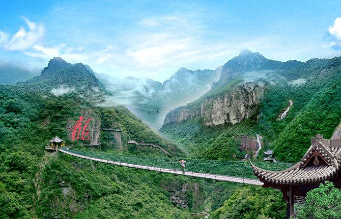 A scenic view of xinyi longmen scenic area