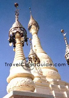 A scenic view of xishuangbanna manfeilong pagoda