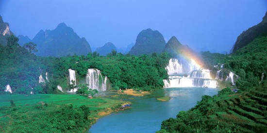 A scenic view of Xiu Water Scenic Area