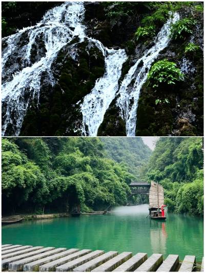 A scenic view of Xiu Water Scenic Area