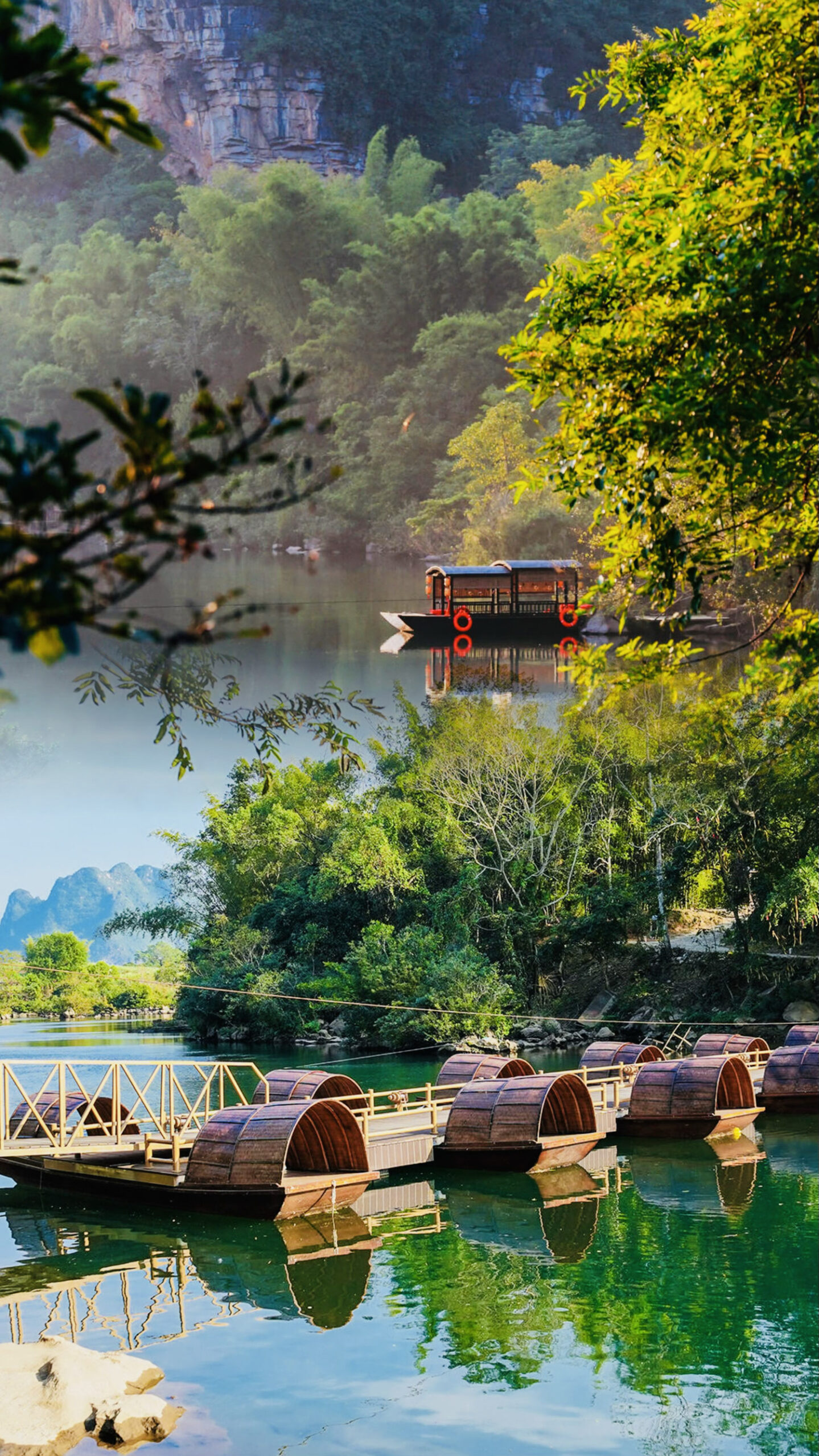 A scenic view of Xiu Water Scenic Area