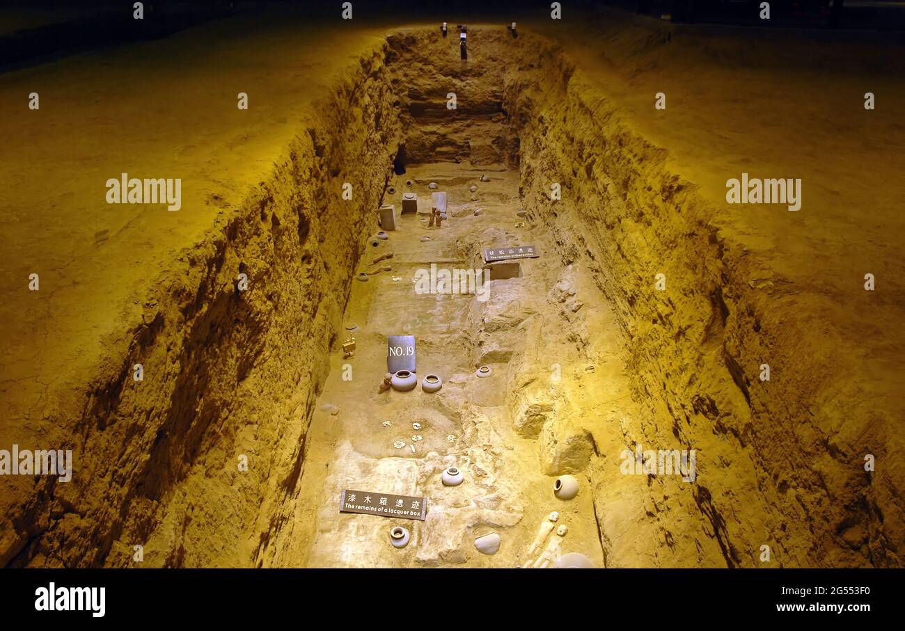 A scenic view of Xizhufeng Tomb Of Han Dynasty