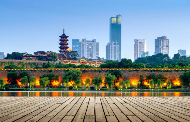 A scenic view of xuanwu lake