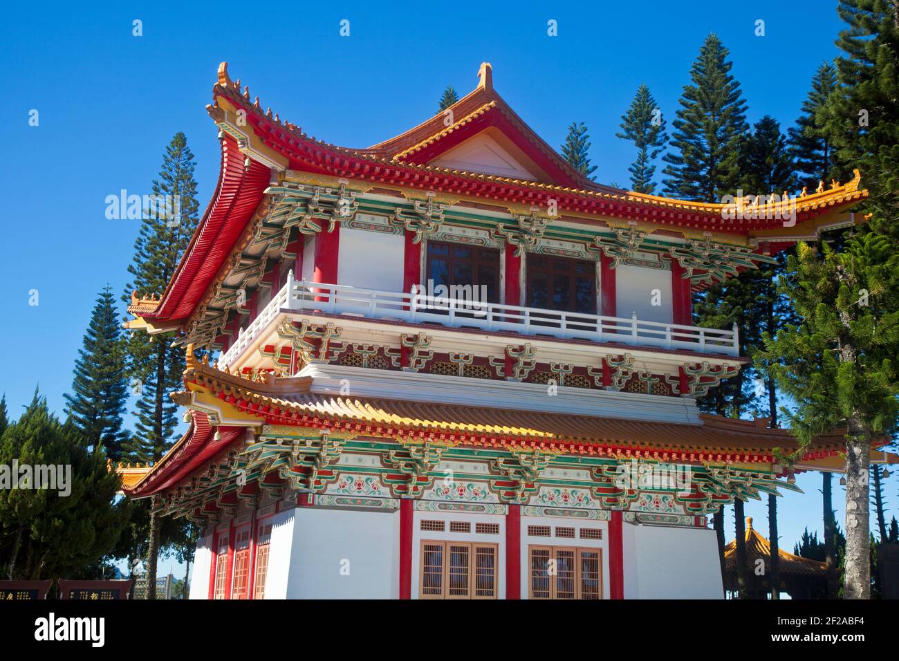 A scenic view of xuanzang temple