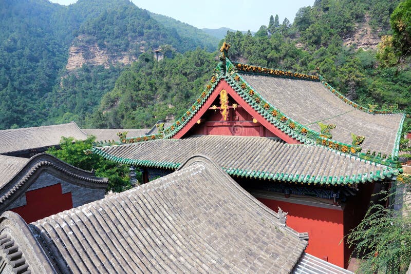 A scenic view of Xuanzhong Temple