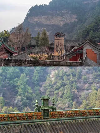 A scenic view of Xuanzhong Temple