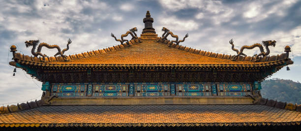 A scenic view of Xumi Fushou Temple