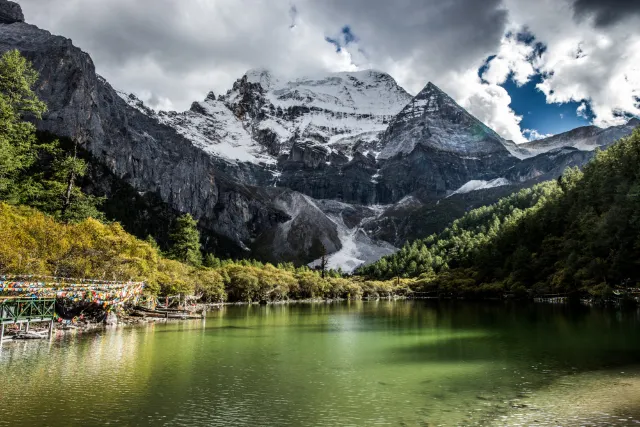 A scenic view of yading nature reserve