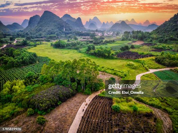 A scenic view of yagou_rock_carvings