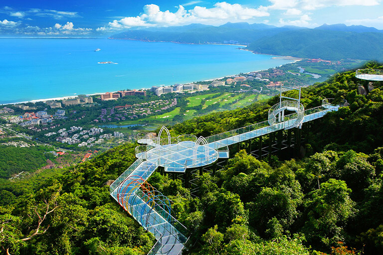 A scenic view of yalong_bay_tropical_paradise_forest_park