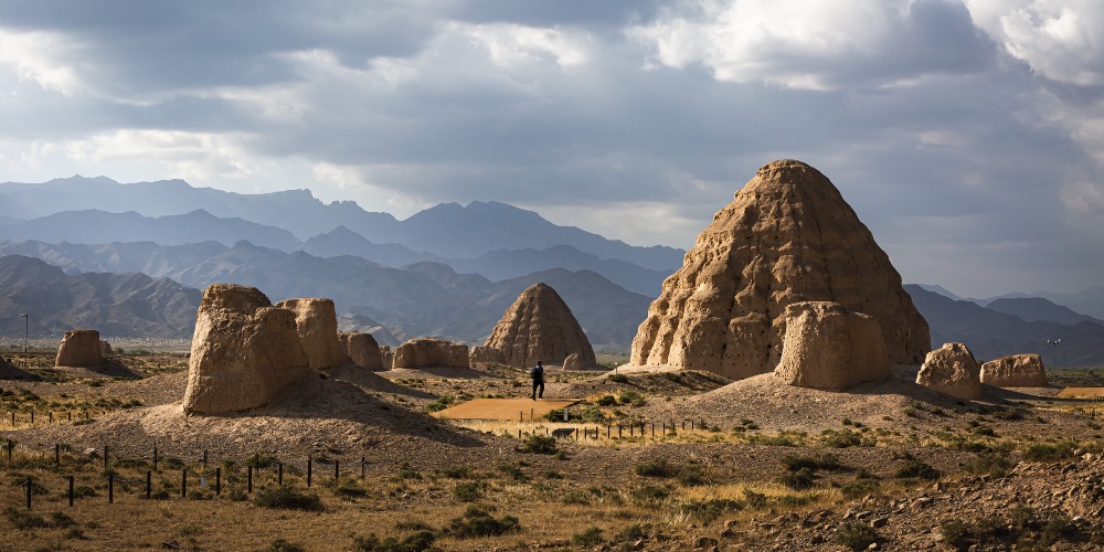 A scenic view of Yan Xiadu Ruins