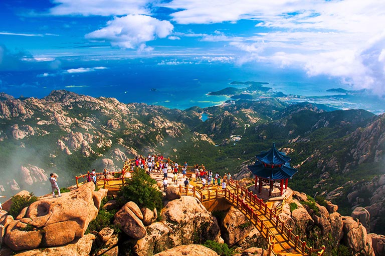 A scenic view of yanan_laoshan_national_forest_park_scenic_area