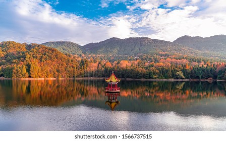 A scenic view of yanan_laoshan_national_forest_park_scenic_area