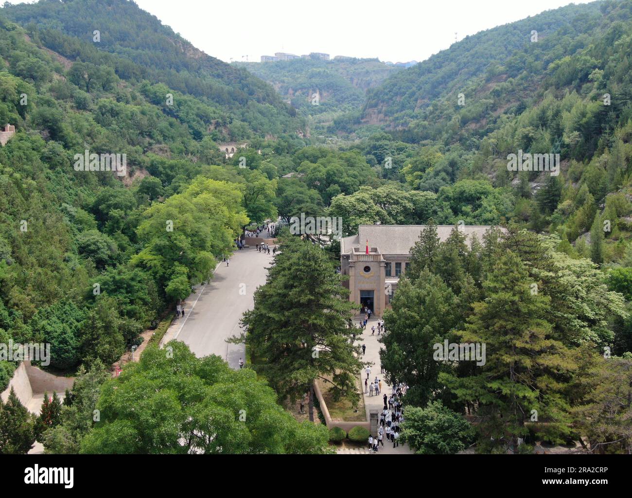A scenic view of yangjiagou_revolutionary_former_site