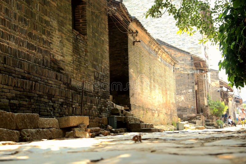 A scenic view of yangmei ancient town