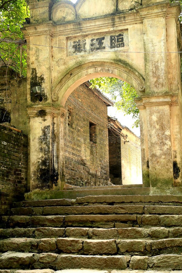 A scenic view of yangmei ancient town