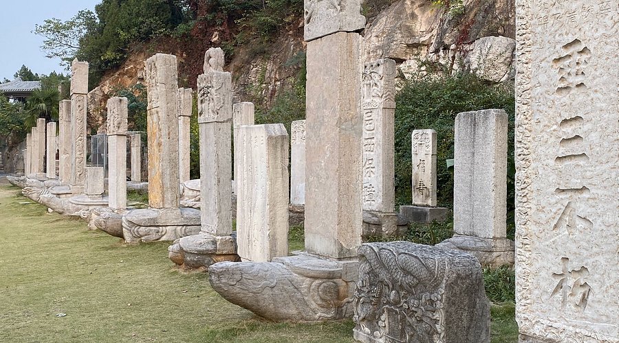 A scenic view of yangshan han dynasty tombs