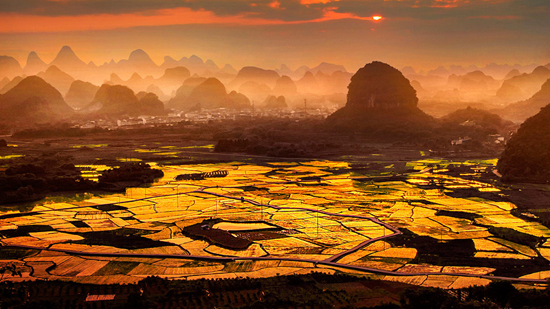 A scenic view of Yangshao Village Ruins