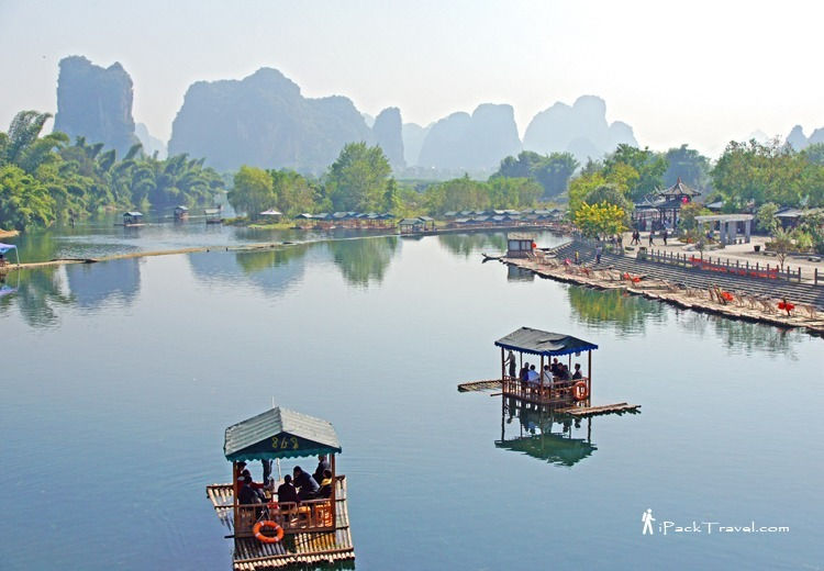 A scenic view of yangshuo scenic area