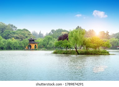 A scenic view of yangzhou city site